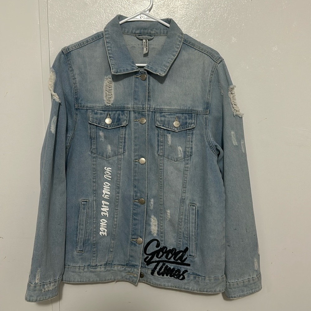 Savage tiger denim jacket